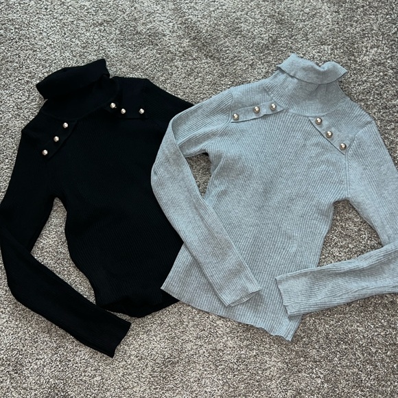 Set of two Shein Ribbed Button Sweaters - Picture 2 of 10